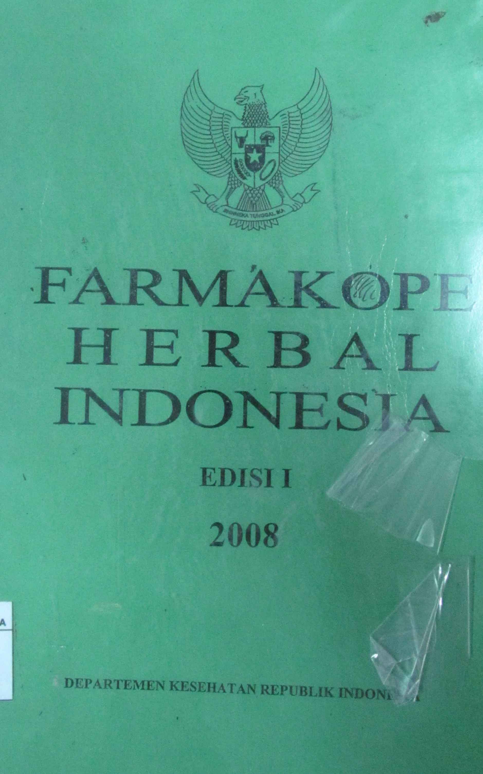 Farmakope Herbal Indonesia ed.1